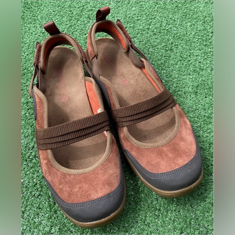 Merrell Mimosa Ginger Tortoise Shell Slingbacks Mary Jane Sandals Women’s Size 9